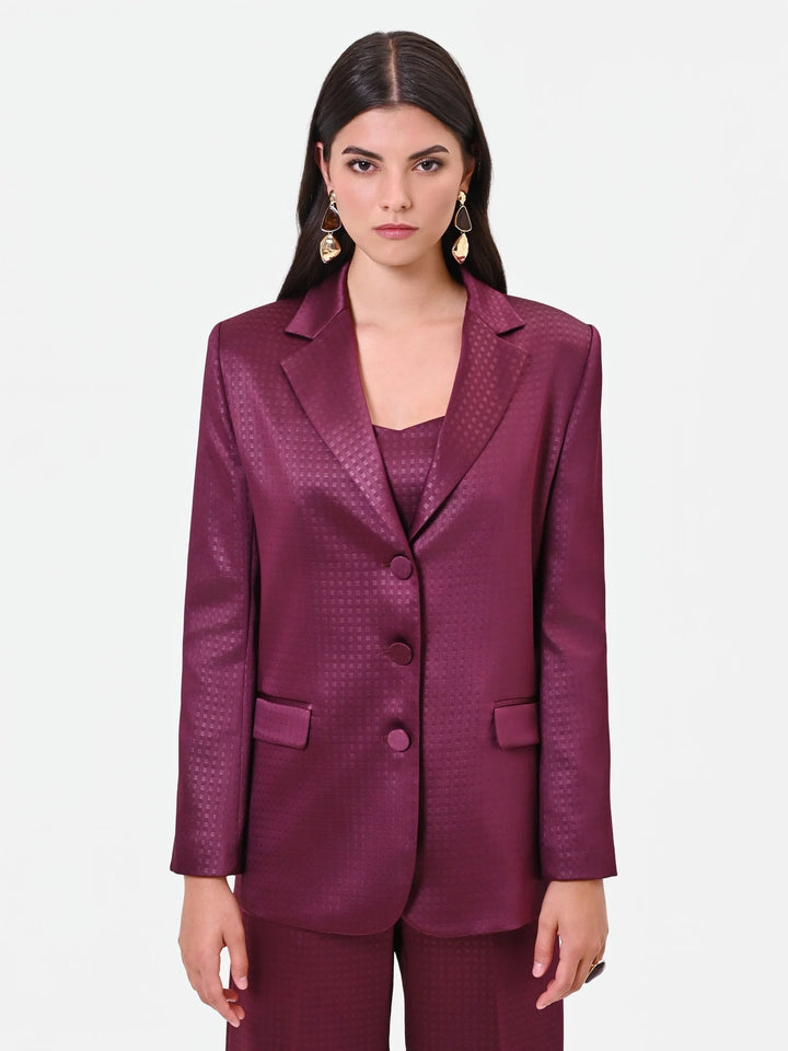 BLAZER BORDÔ TEXTURADO RINASCIMENTO