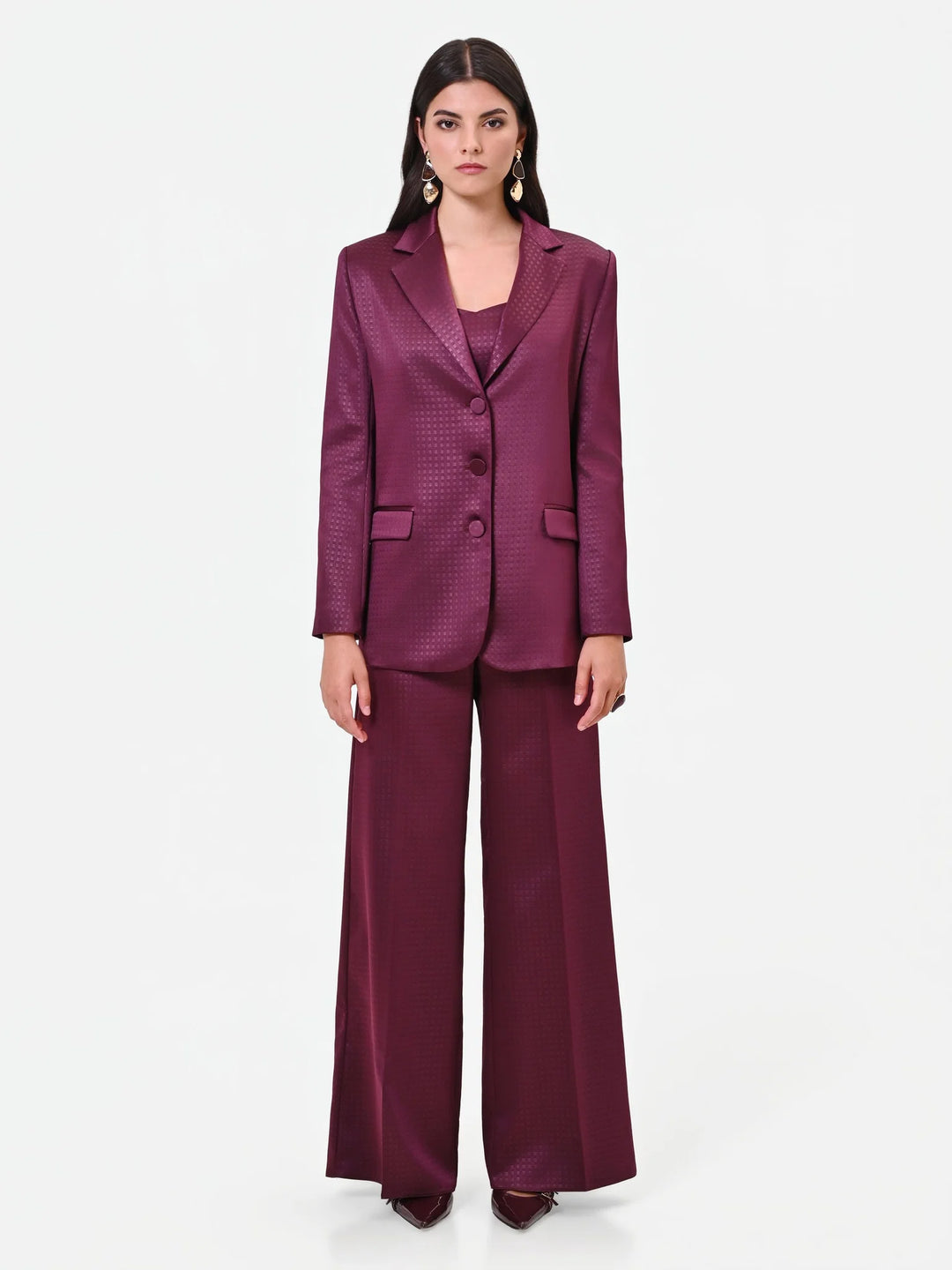 BLAZER BORDÔ TEXTURADO RINASCIMENTO