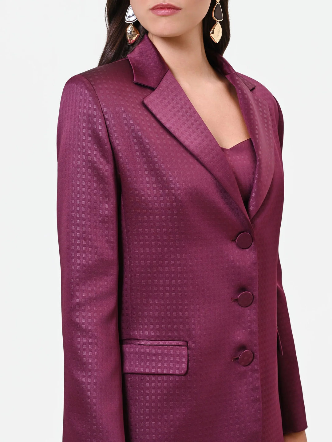 BLAZER BORDÔ TEXTURADO RINASCIMENTO