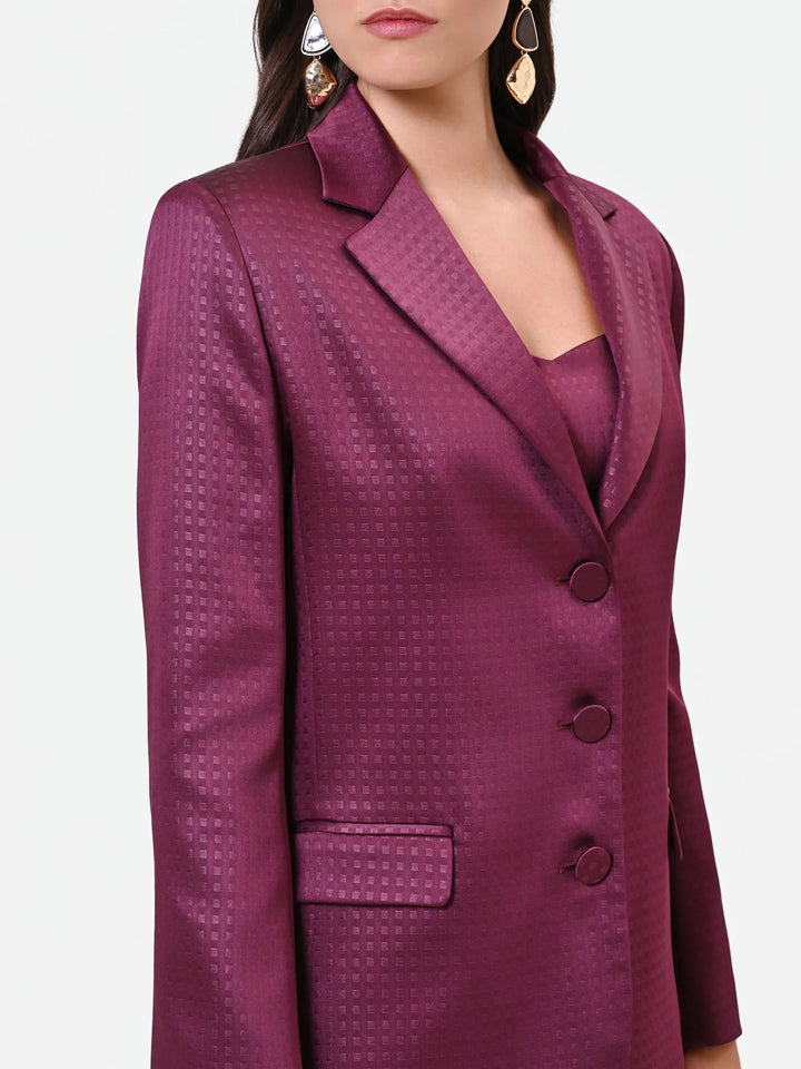 BLAZER BORDÔ TEXTURADO RINASCIMENTO