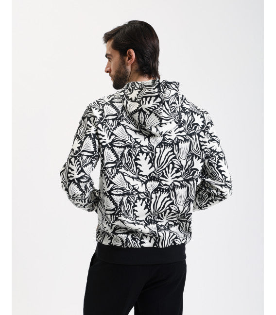 SWEATER COM ESTAMPADO FOLHAS GIANNI LUPO