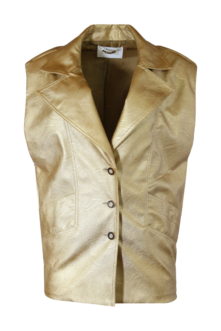 COLETE METALIZADO DOURADO SAHOCO