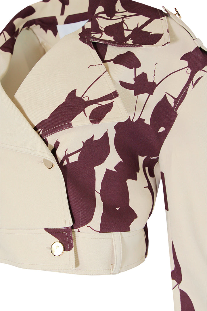 CASACO CROPPED ESTAMPADO SAHOCO