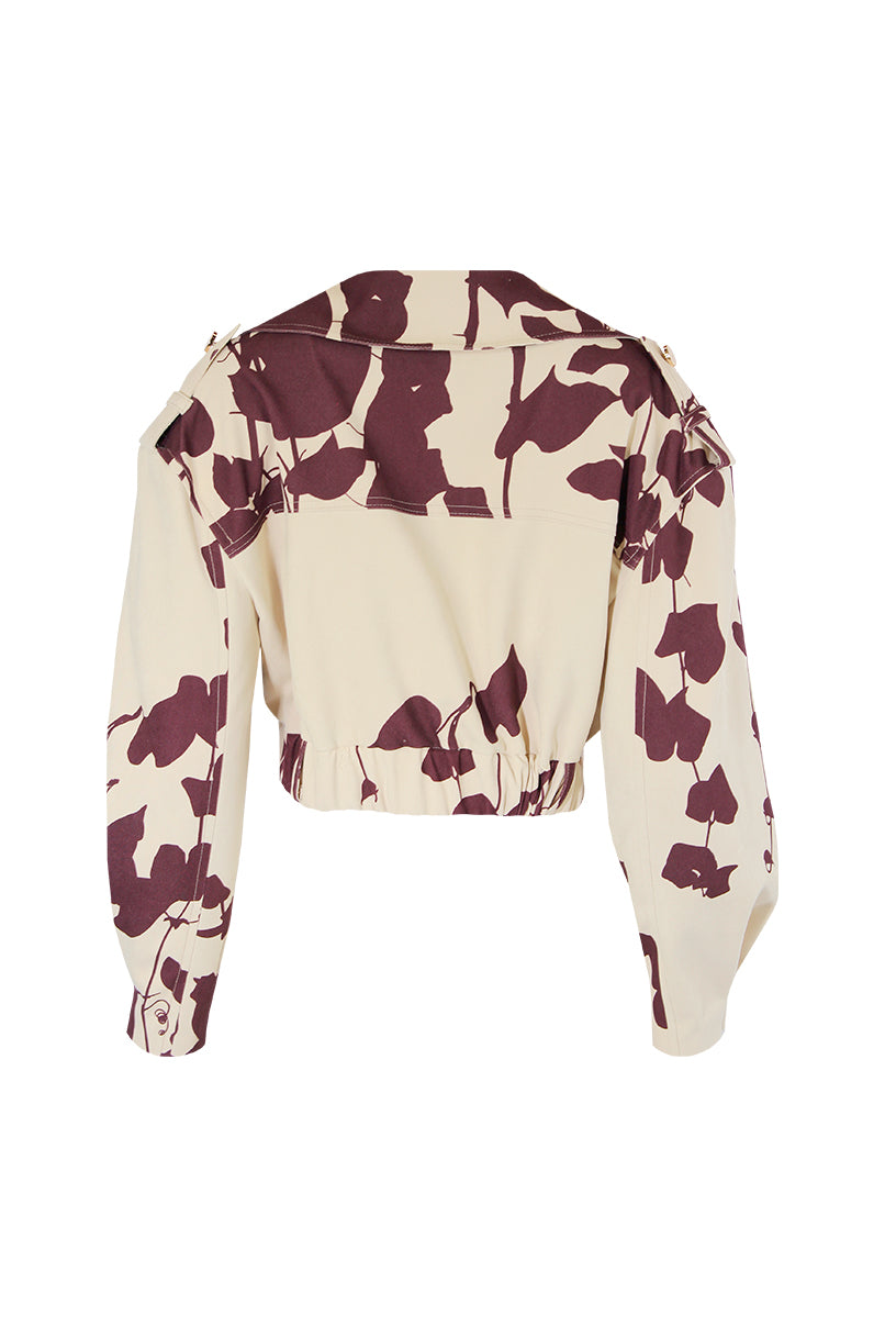 CASACO CROPPED ESTAMPADO SAHOCO