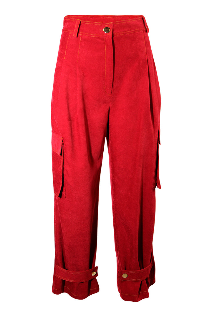 CALÇA CARGO VERMELHA SAHOCO