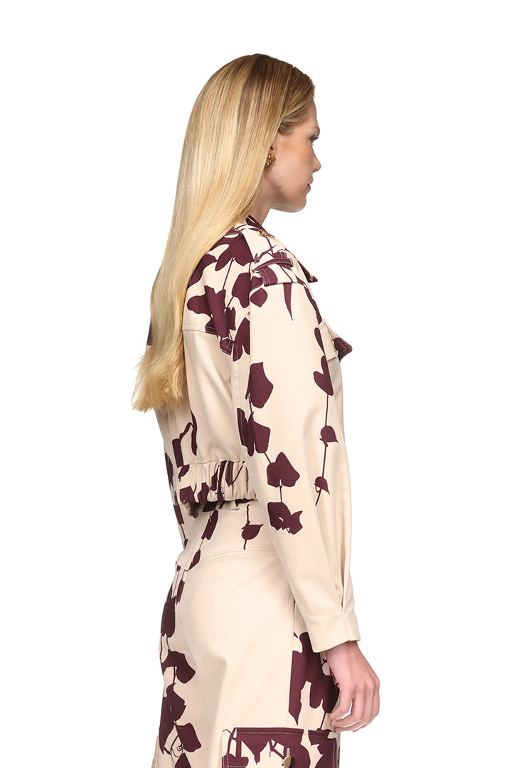 CASACO CROPPED ESTAMPADO SAHOCO