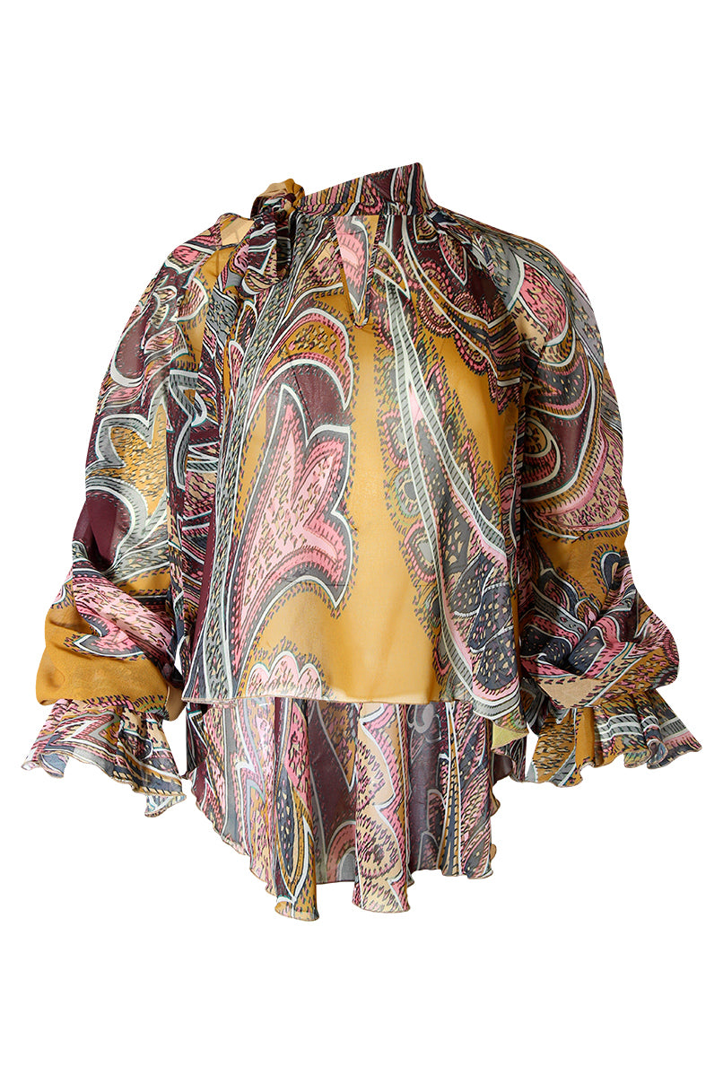 BLUSA FUÍDA ESTAMPADA SAHOCO