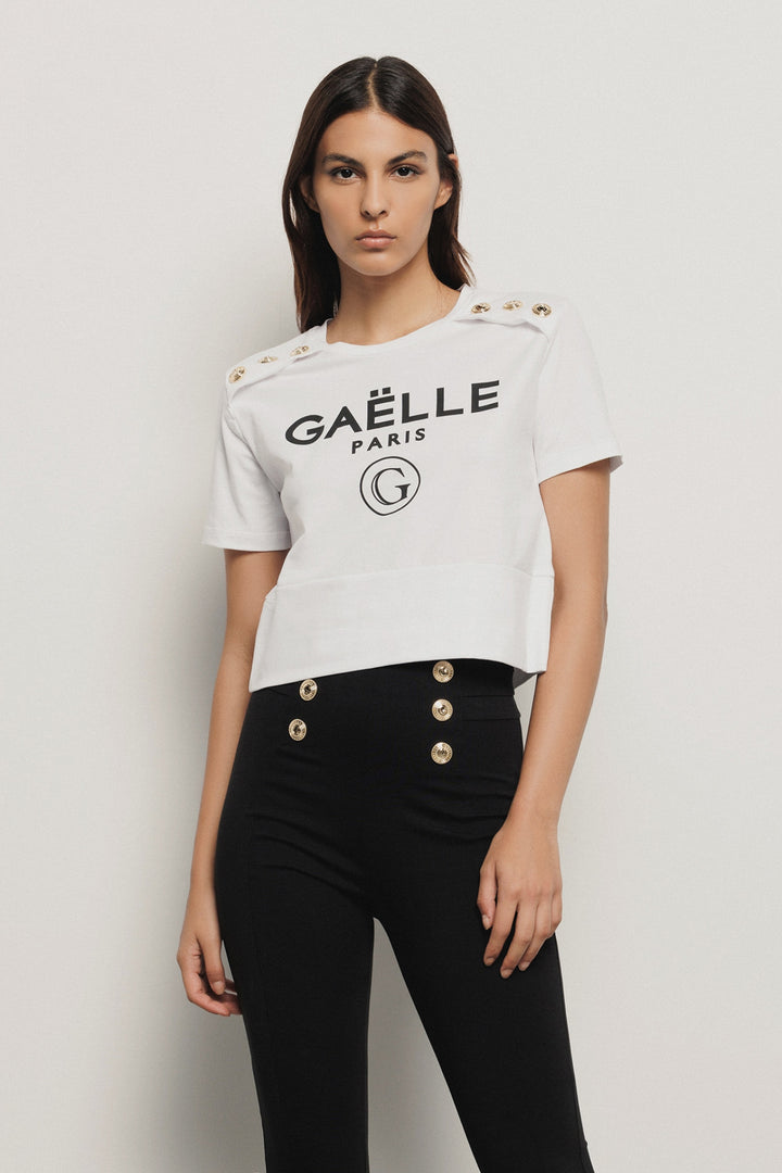 T-SHIRT COM ESTAMPADO GAELLE PARIS