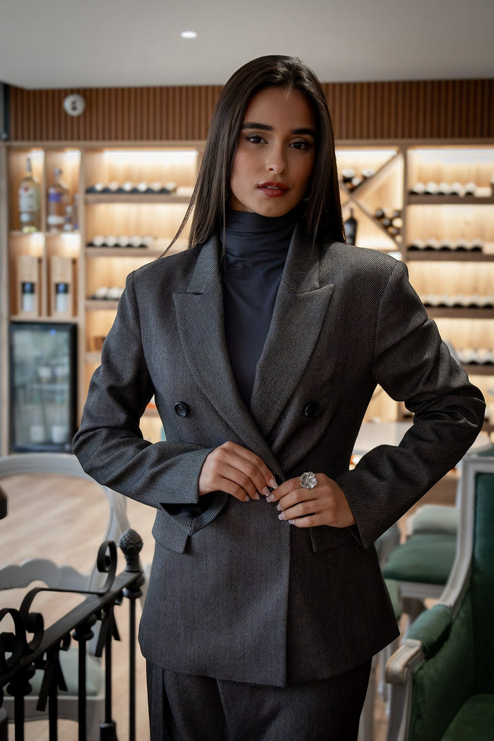 BLAZER CINZA DE ALFAIATARIA IMPERIAL