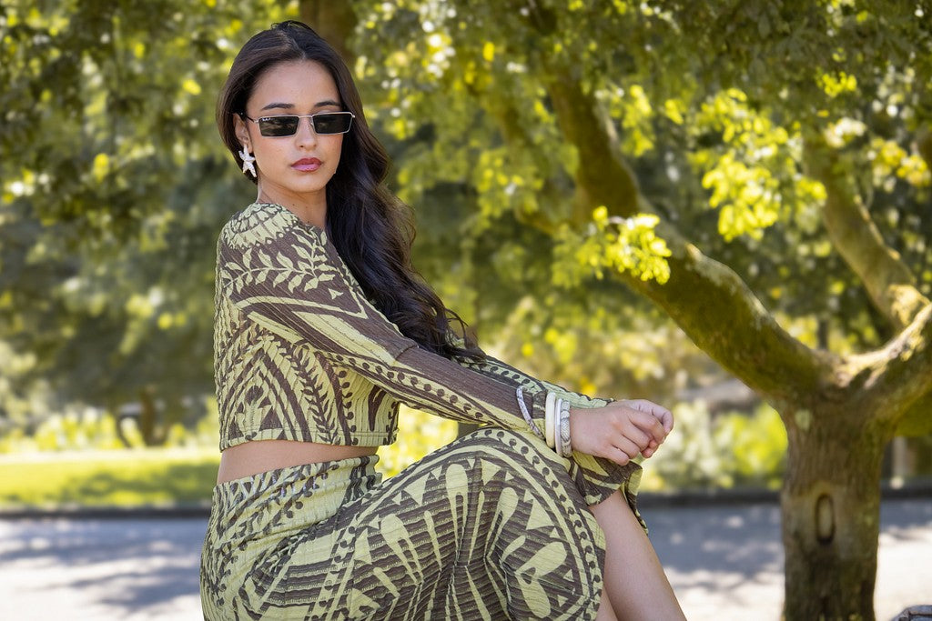 BLUSA ESTAMPA VERDE SAHOCO
