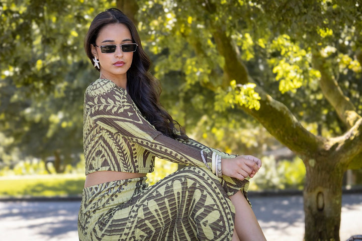 BLUSA ESTAMPA VERDE SAHOCO