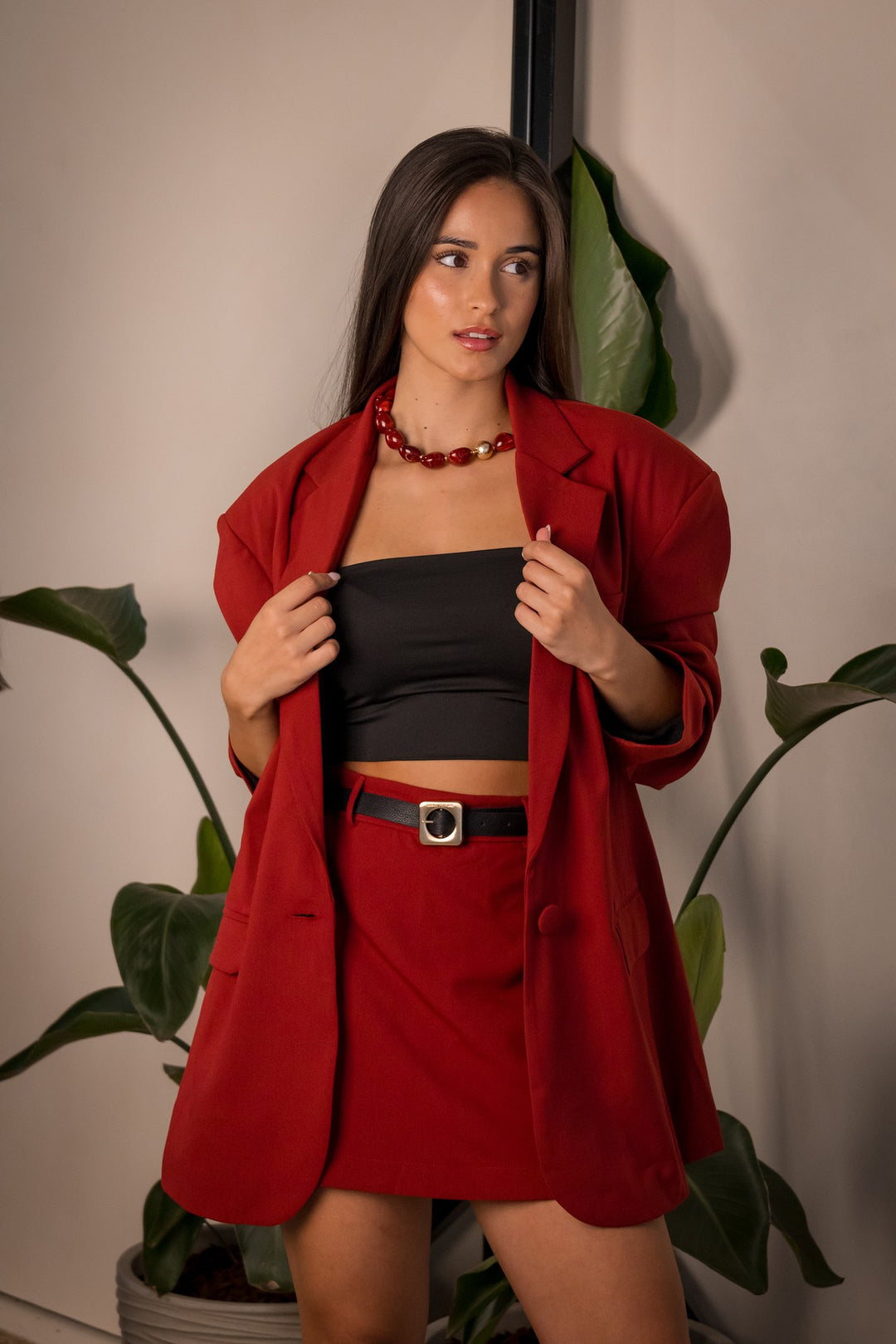 BLAZER OVERSIZE VERMELHO LANÇA PERFUME