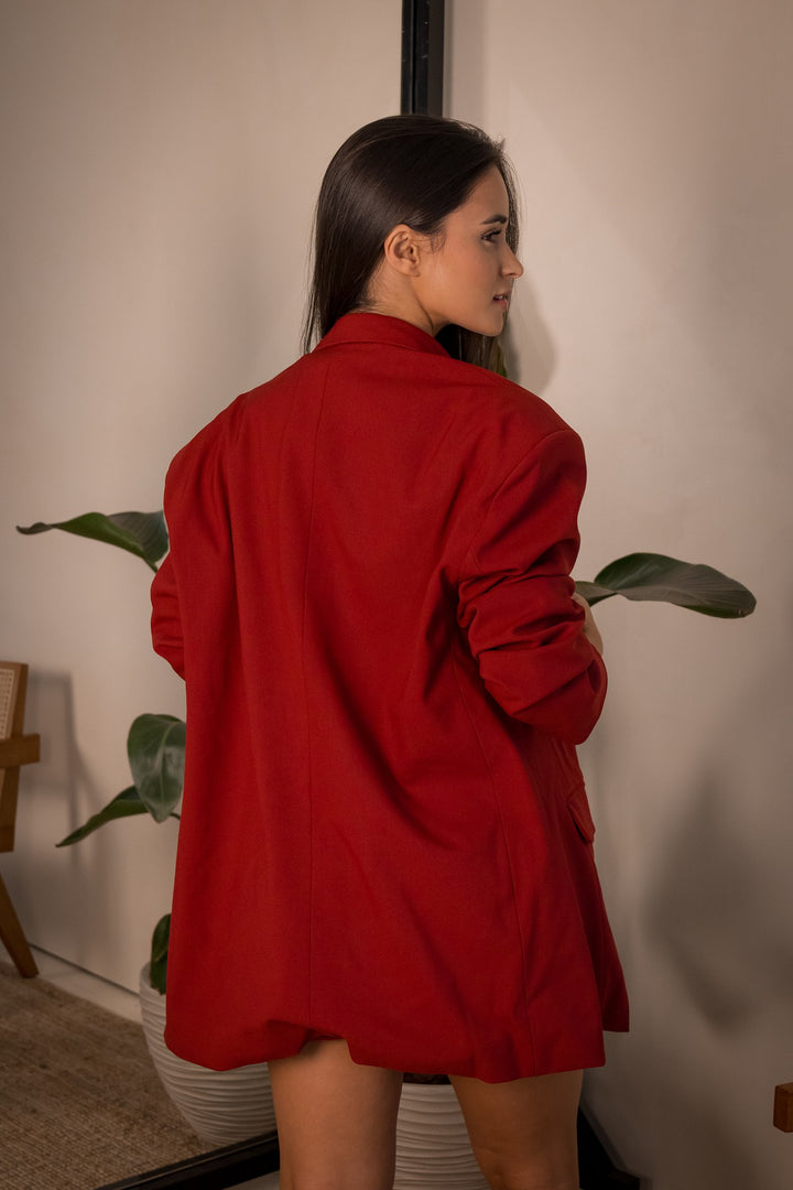 BLAZER OVERSIZE VERMELHO LANÇA PERFUME