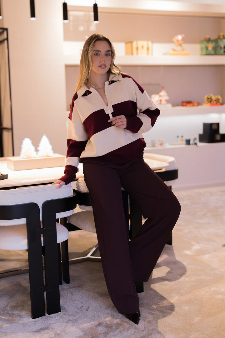POLO BORDO E CRU PONTO CHIC
