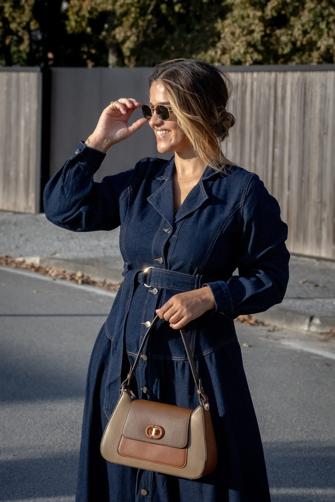 VESTIDO CAMISEIRO EM DENIM PONTO CHIC