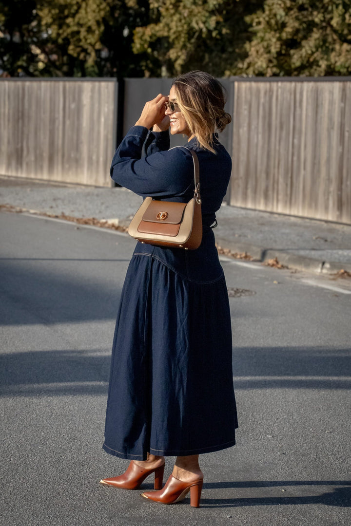 VESTIDO CAMISEIRO EM DENIM PONTO CHIC