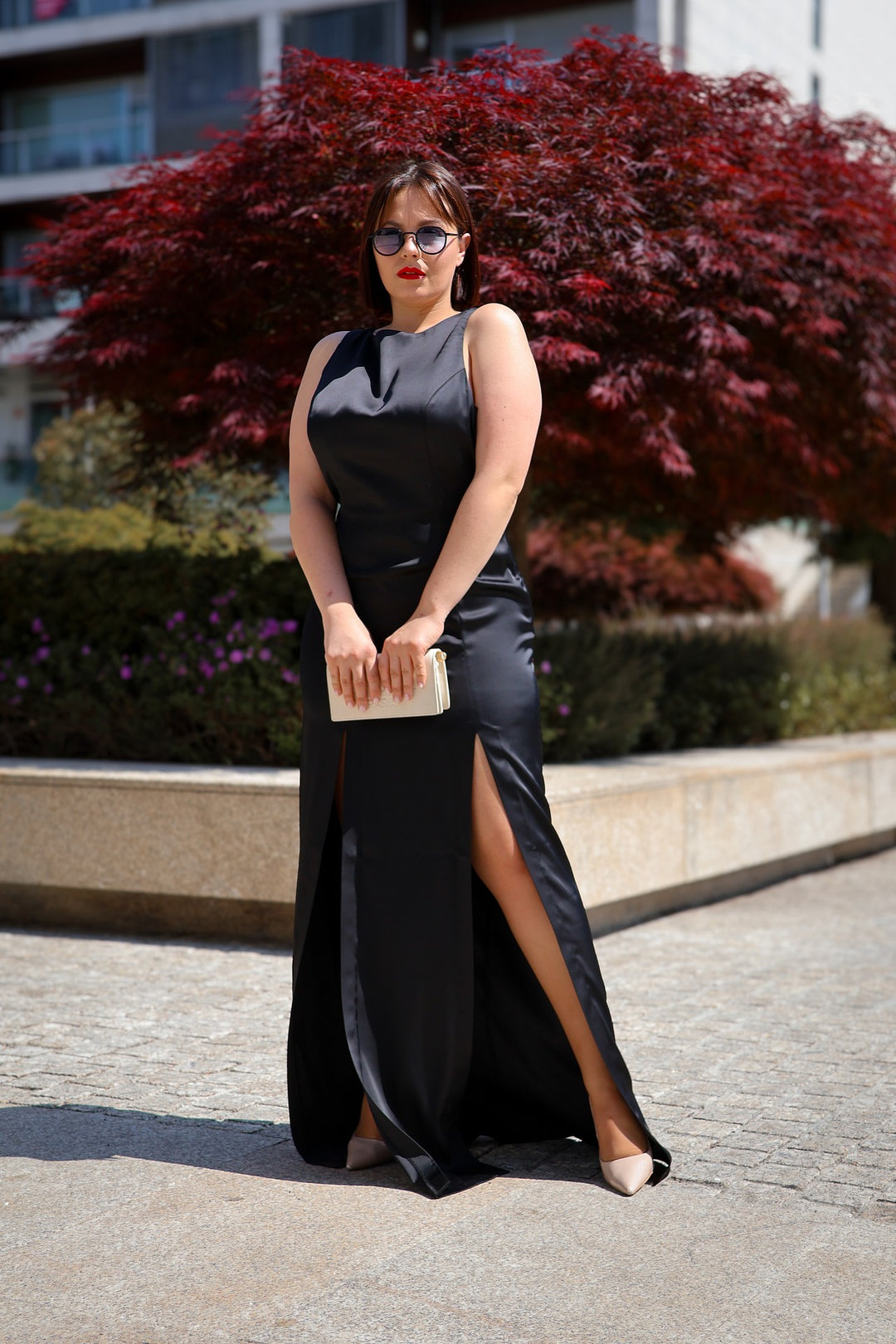 VESTIDO PRETO COMPRIDO GAELLE