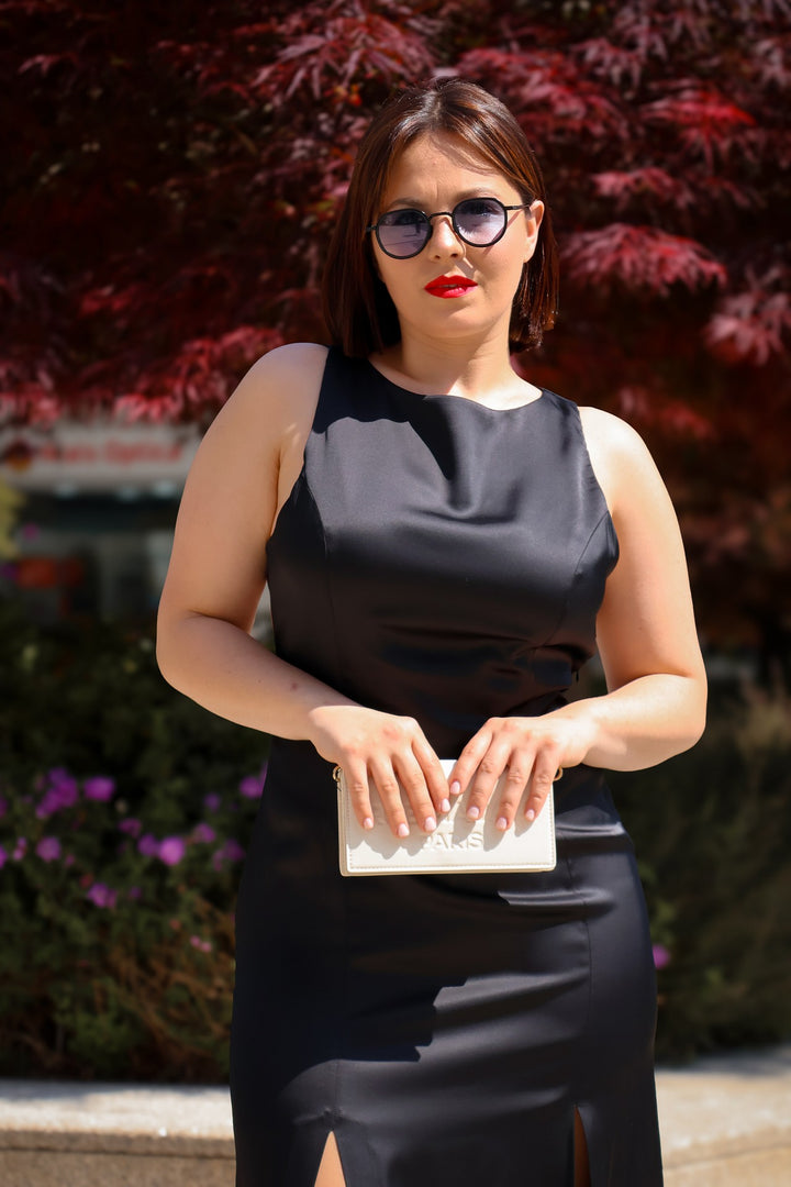 VESTIDO PRETO COMPRIDO GAELLE