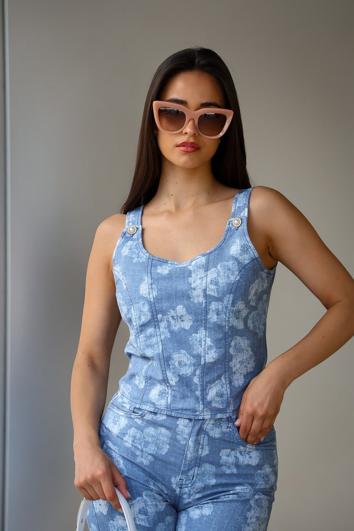 TOP GANGA COM ESTAMPADO MISS YOU