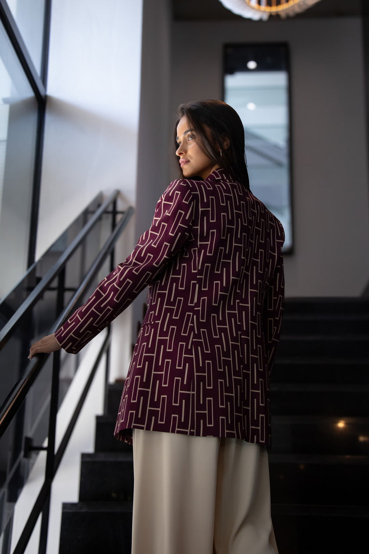 BLAZER ESTAMPADO GEOMÉTRICO RINASCIMENTO