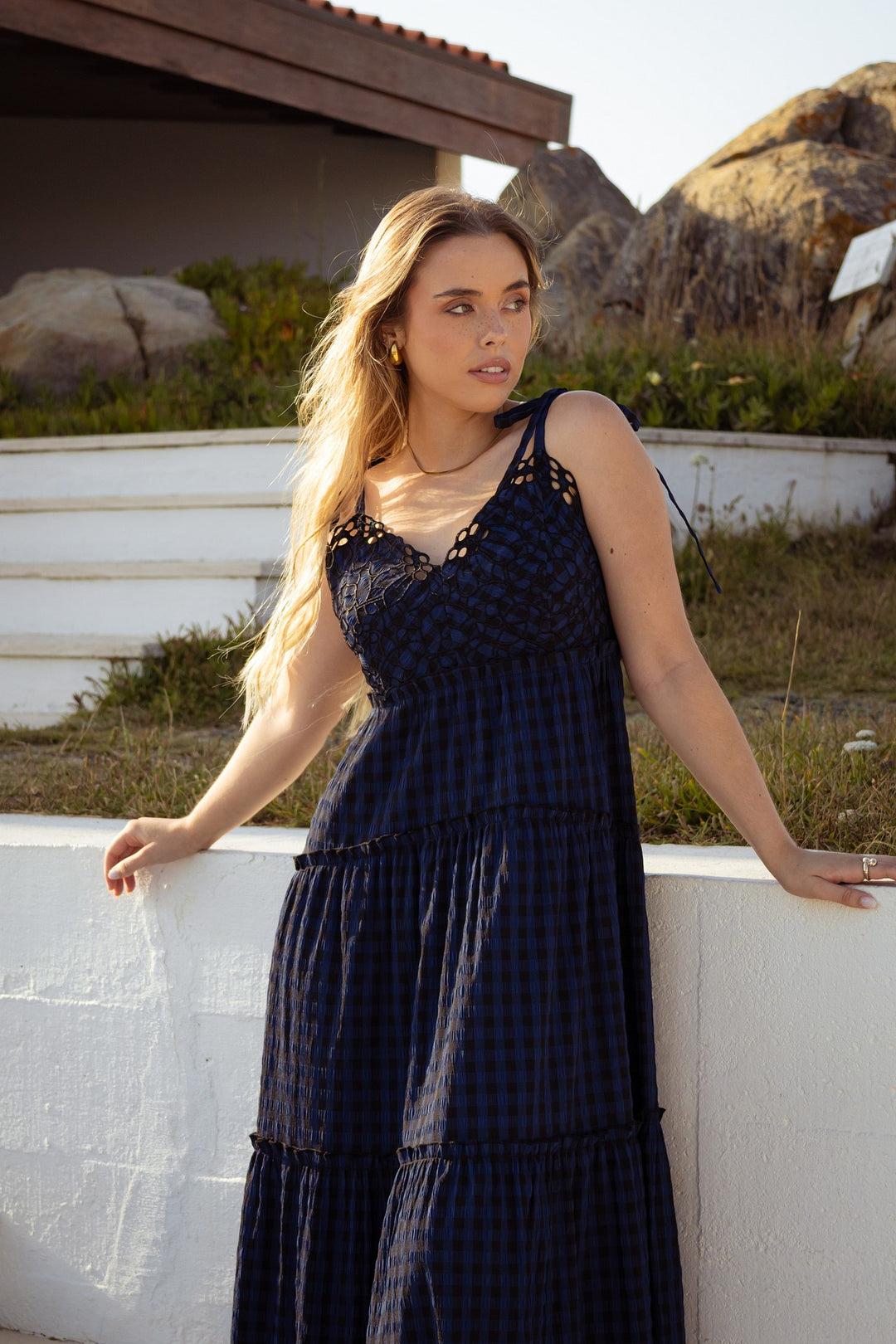 VESTIDO QUADROS AZUIS ICE PLAY