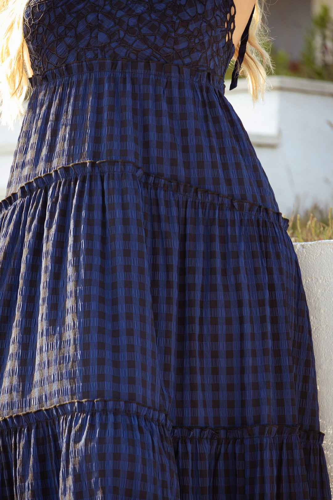 VESTIDO QUADROS AZUIS ICE PLAY