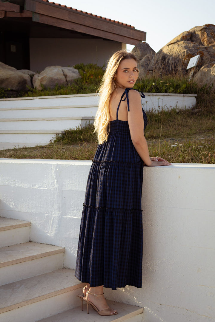 VESTIDO QUADROS AZUIS ICE PLAY