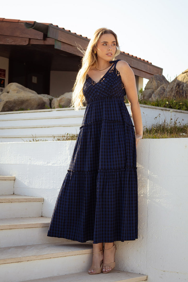 VESTIDO QUADROS AZUIS ICE PLAY