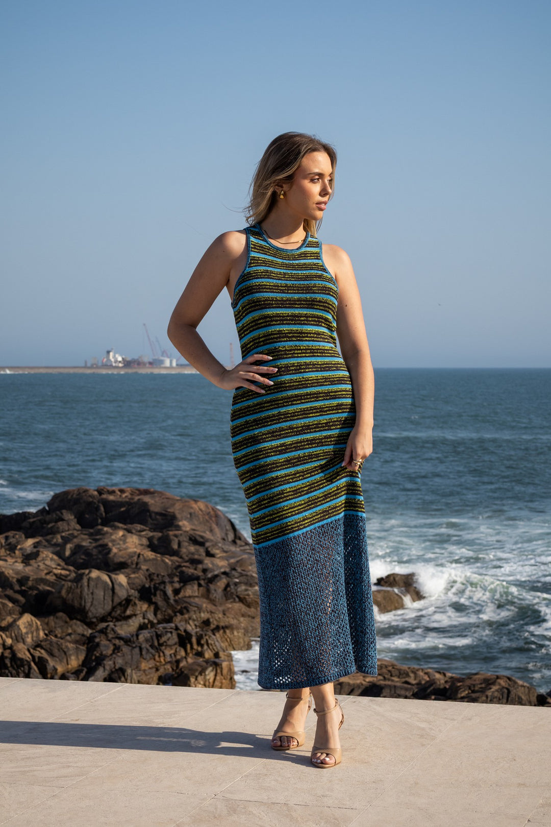 VESTIDO DE MALHA LISTRADO SCOTCH &amp; SODA