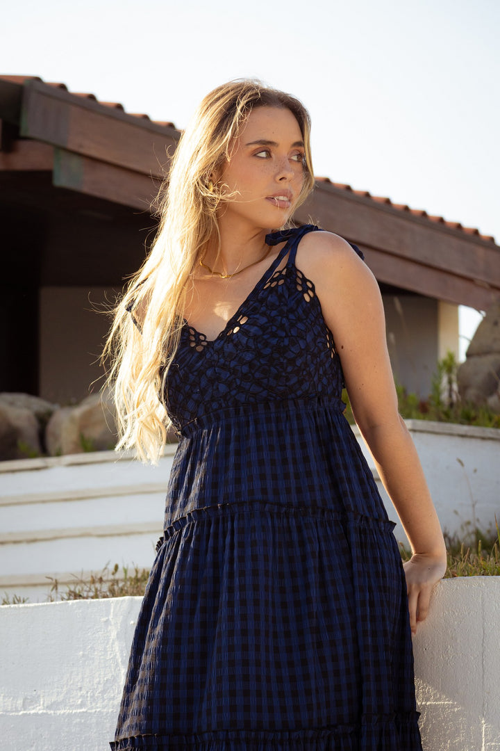 VESTIDO QUADROS AZUIS ICE PLAY