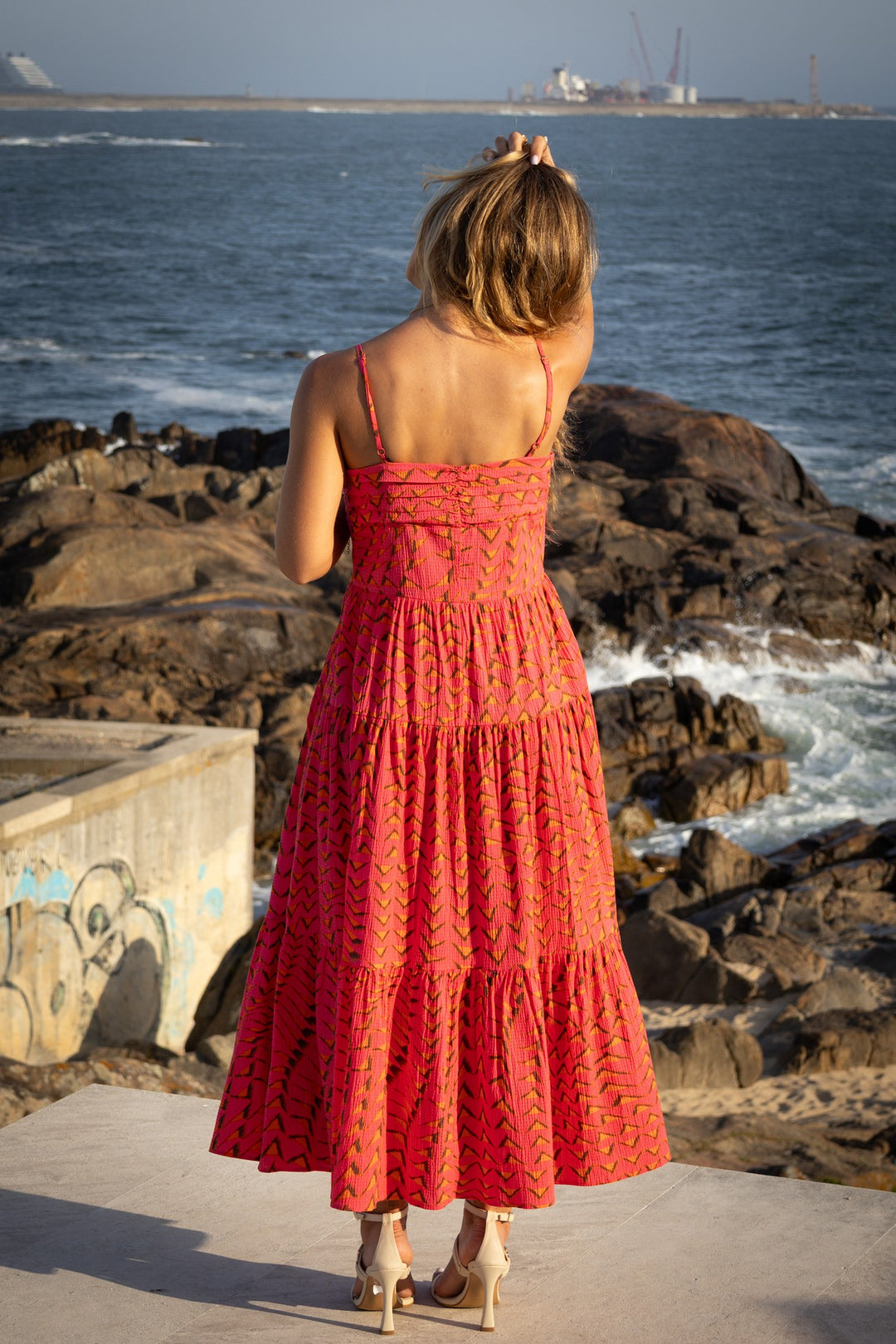 VESTIDO MDI COM PADRÃO SCOTCH &amp; SODA