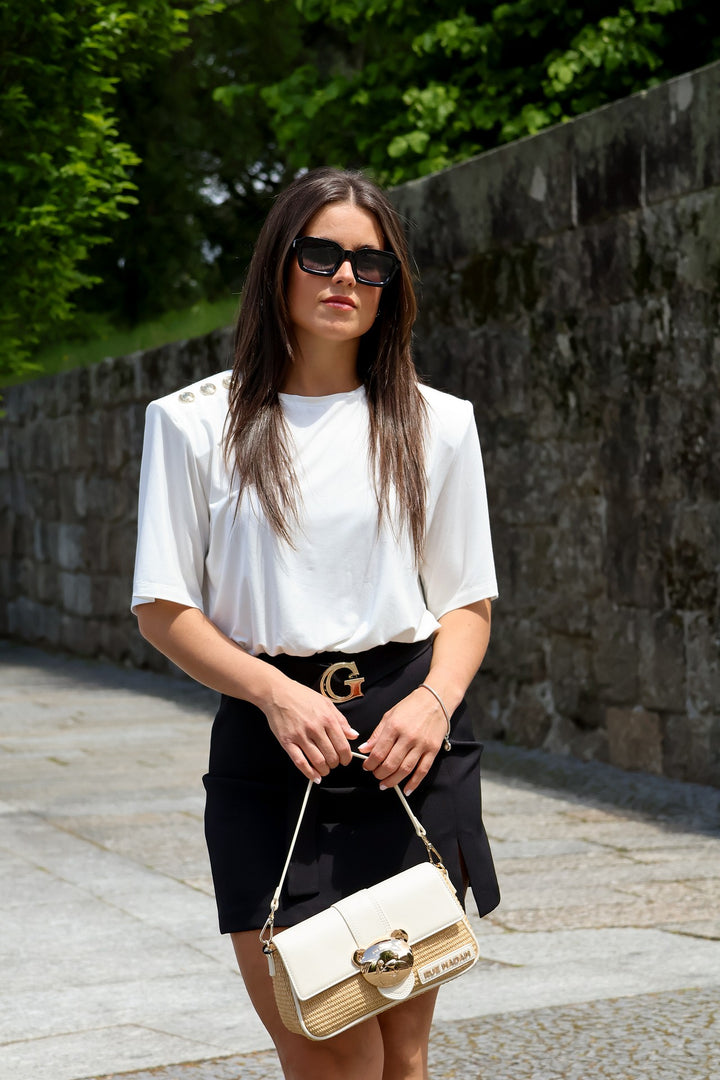 VESTIDO BICOLOR GAELLE PARIS