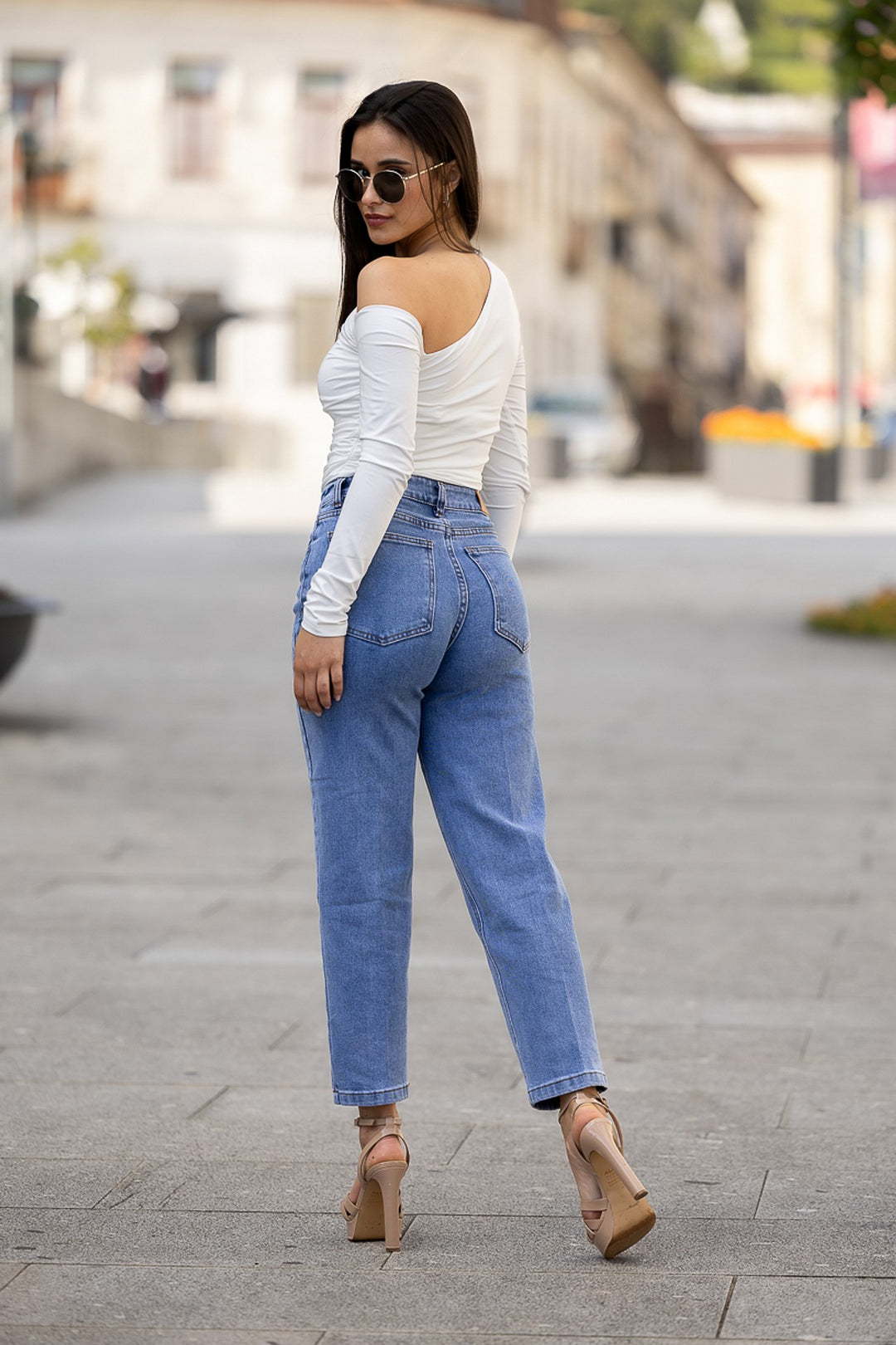 CAMISOLA BRANCA FRANZIDA PONTO CHIC