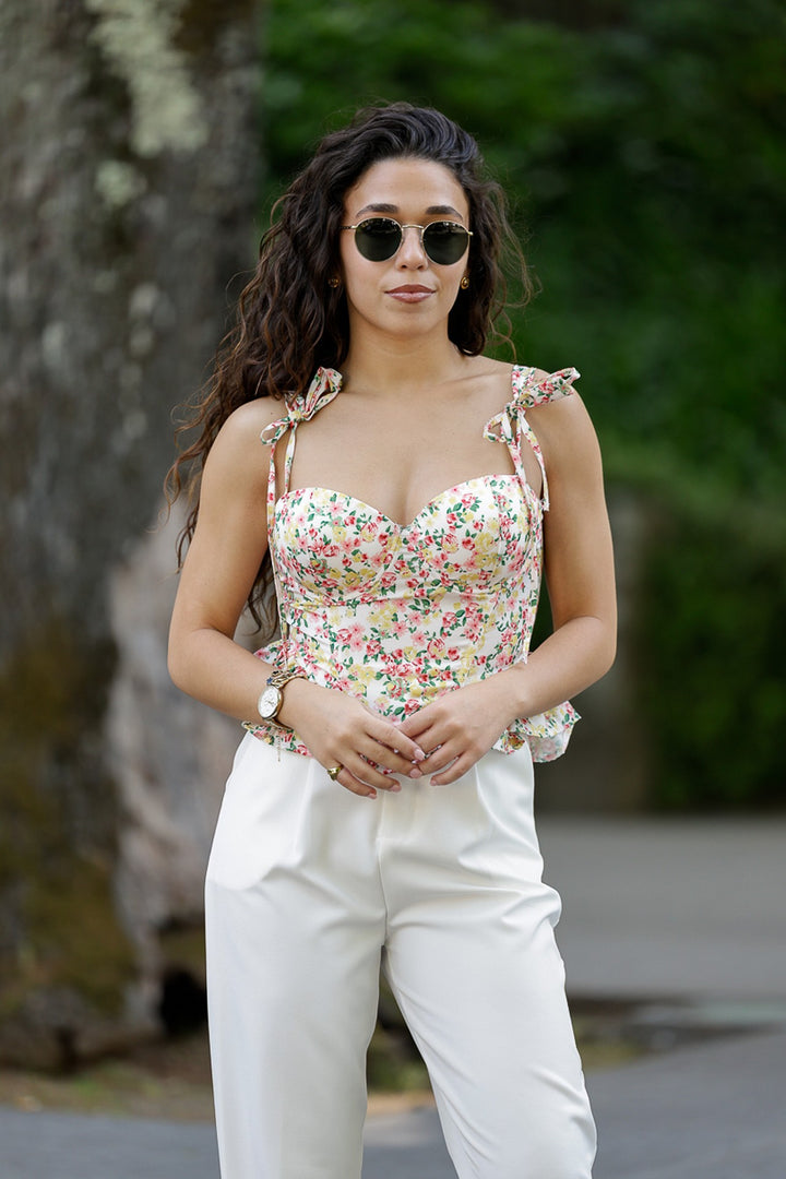 CORSET ESTAMPADO PONTO CHIC