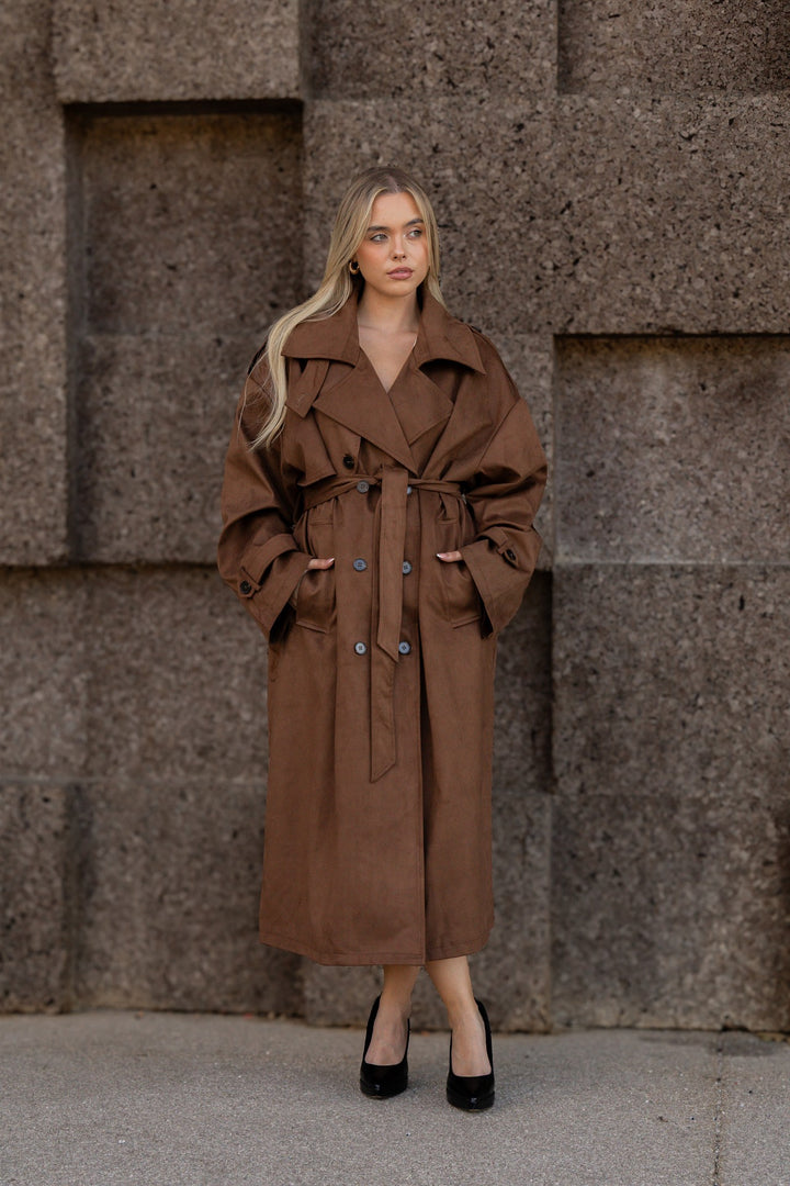 TRENCH CAMEL PONTO CHIC