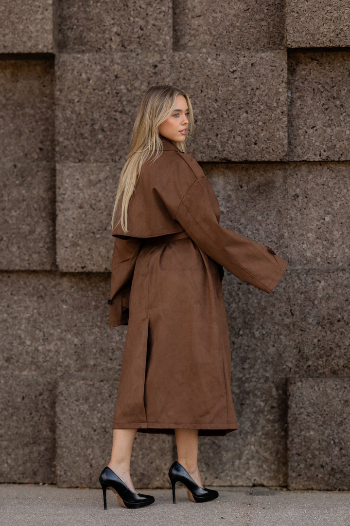 TRENCH CAMEL PONTO CHIC