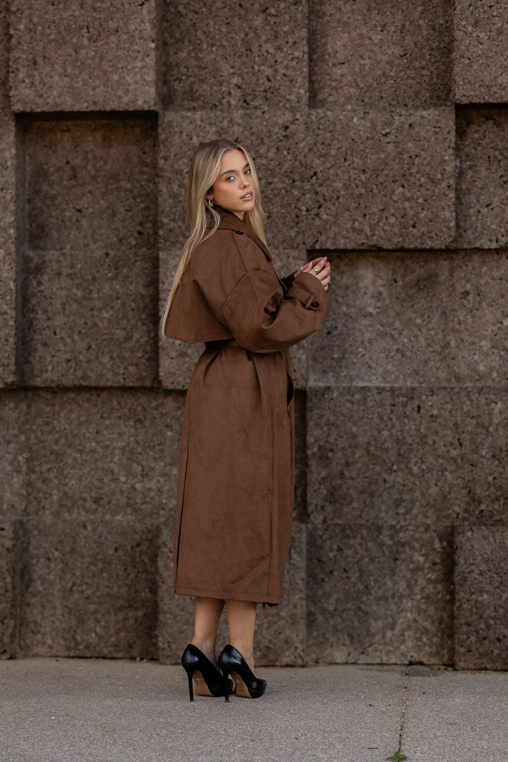 TRENCH CAMEL PONTO CHIC