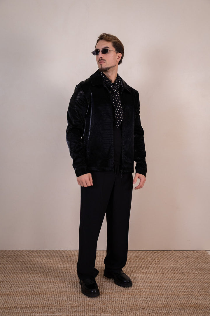 CASACO PRETO TEXTURIZADO ANTONY MORATO