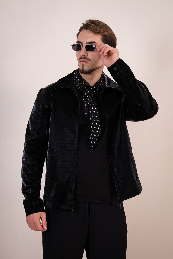 CASACO PRETO TEXTURIZADO ANTONY MORATO