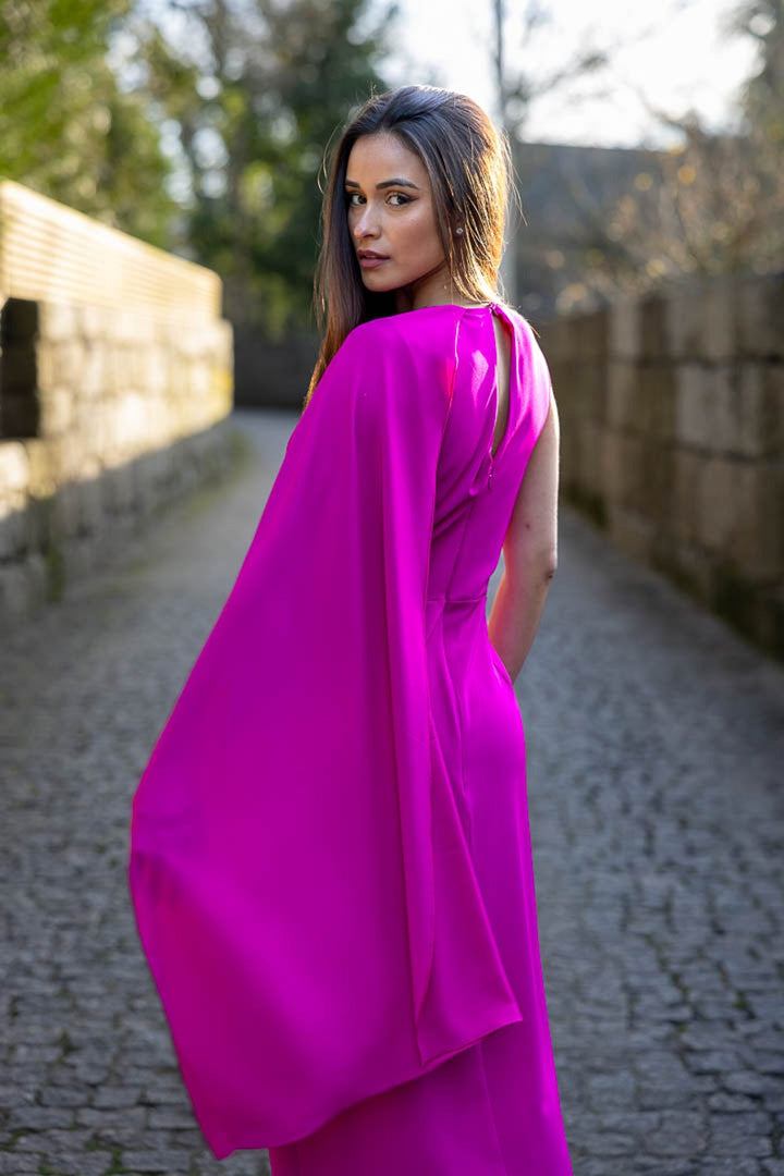 VESTIDO ROSA CARMEN PONTO CHIC