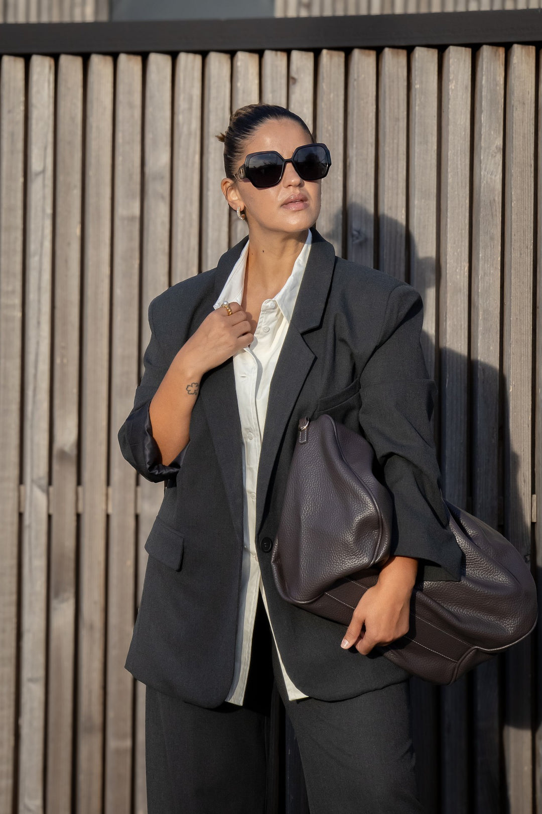 BLAZER CINZENTO COM CAMISA INCORPORADA ELEH