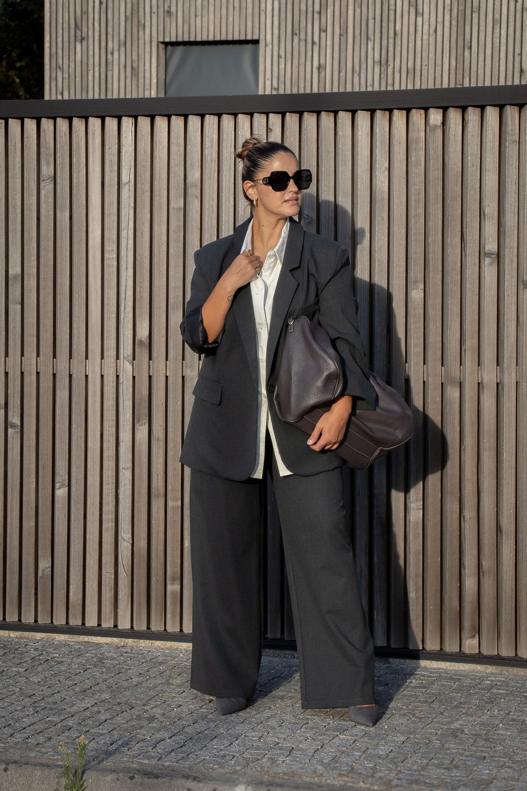BLAZER CINZENTO COM CAMISA INCORPORADA ELEH