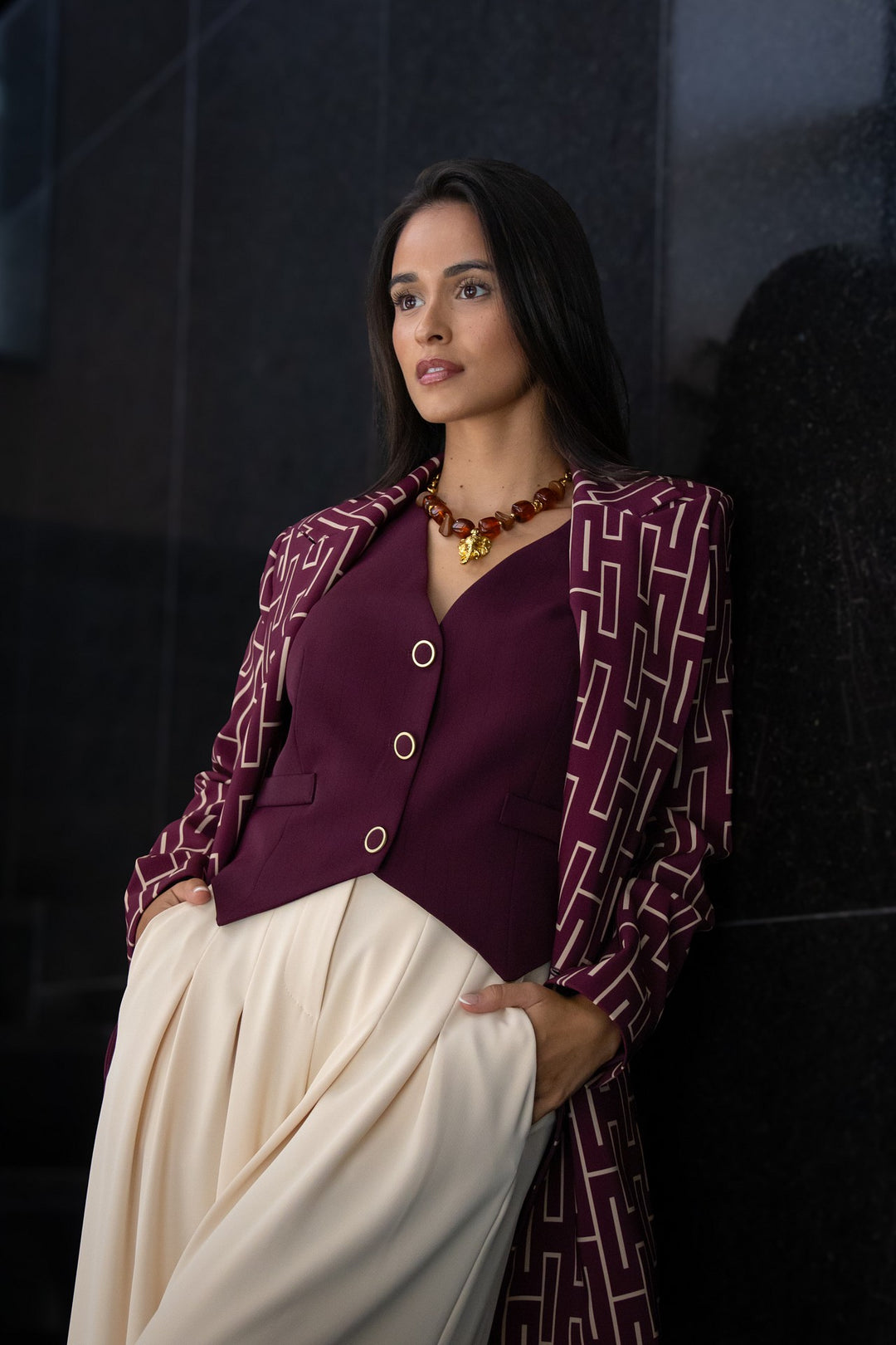 BLAZER ESTAMPADO GEOMÉTRICO RINASCIMENTO