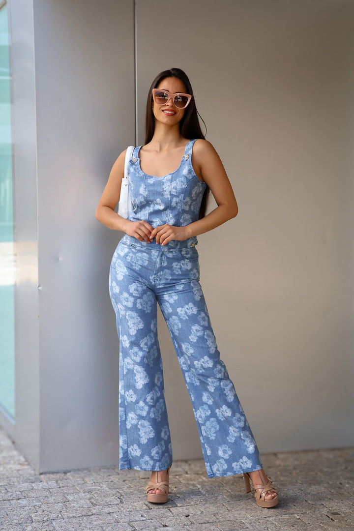 PANTALONA EM GANGA ESTAMPADA MISS YOU
