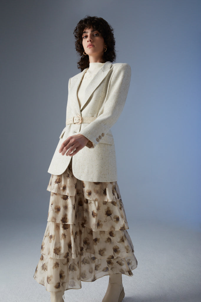 BLAZER BEGE OVERSIZED ESTRUTURADO GOA GOA