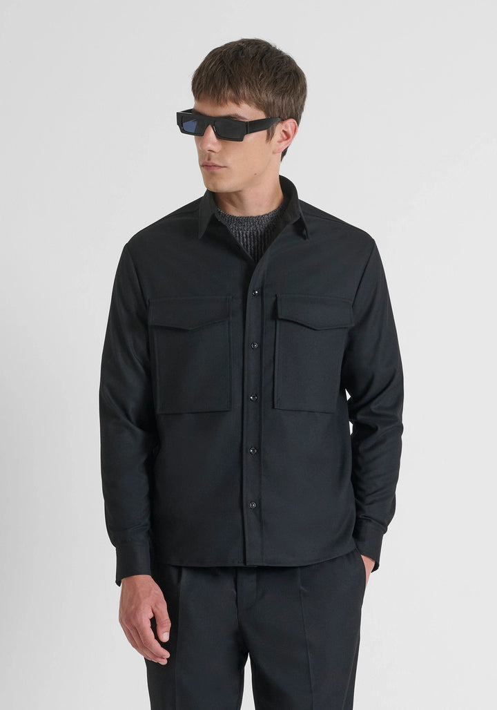 CAMISA RELAXED FIT PRETA  ANTONY MORATO