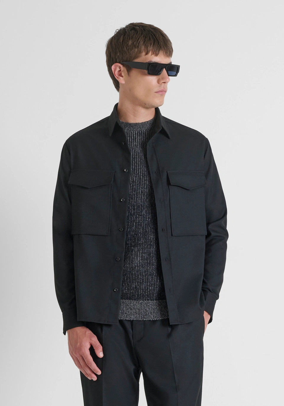 CAMISA RELAXED FIT PRETA  ANTONY MORATO