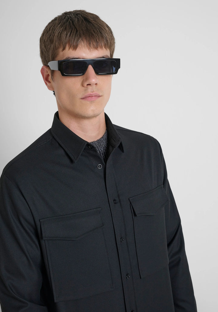 CAMISA RELAXED FIT PRETA  ANTONY MORATO