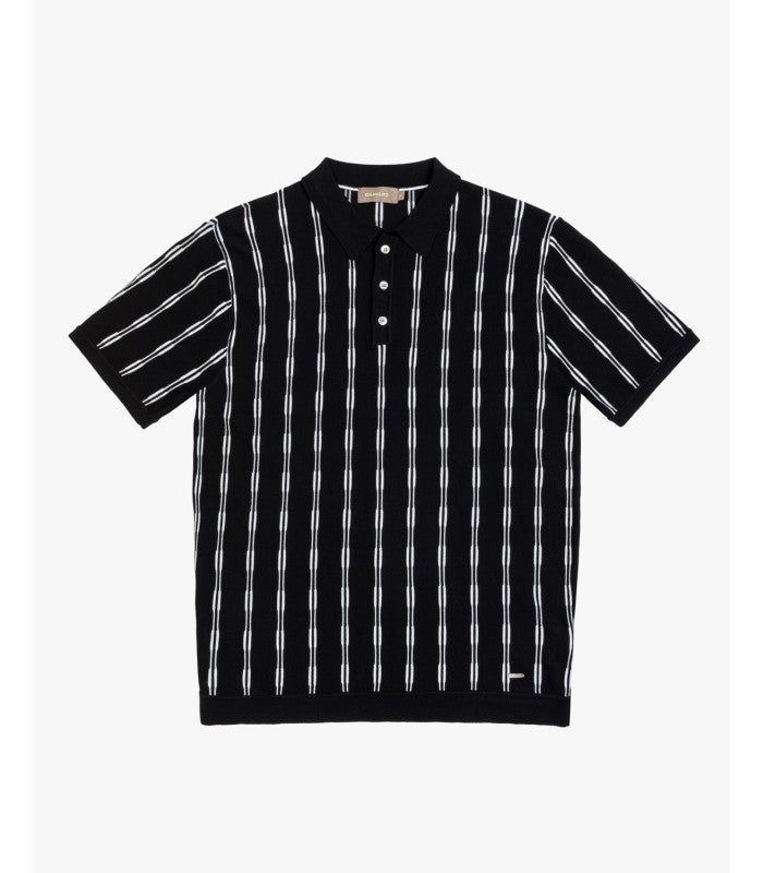 POLO DE MALHA COM PADRÃO GIANNI LUPO