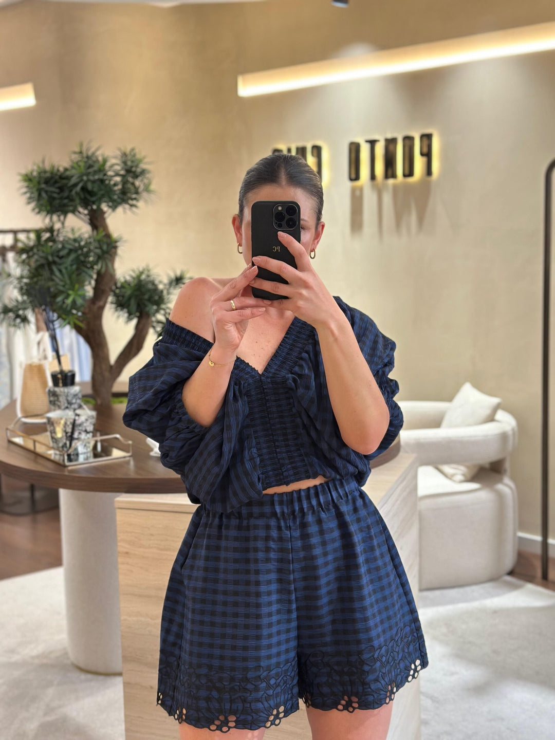 BLUSA QUADROS AZUIS ICE PLAY